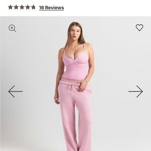 SKIMS Pink Camisole new with tags large -only top